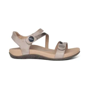 Aetrex Women's Jess Sandals- Smoke
