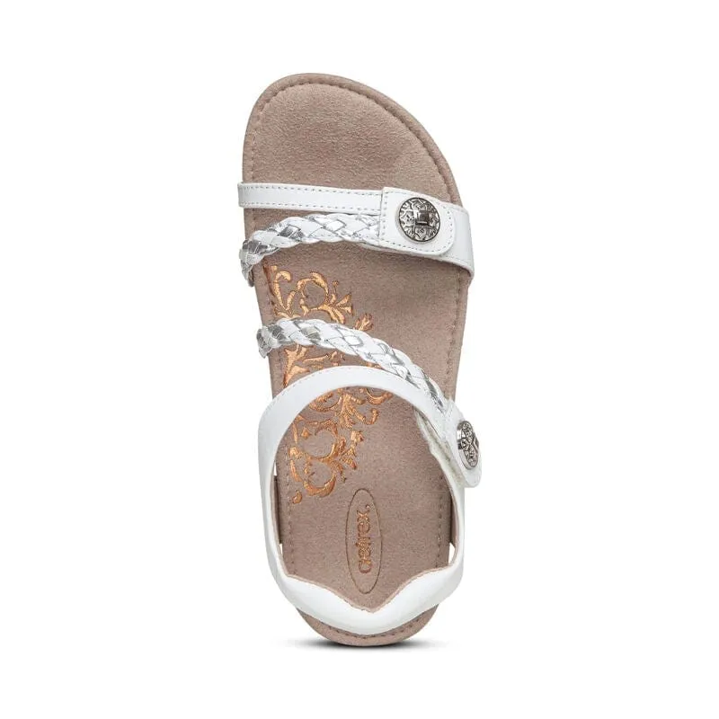 Aetrex Women's Jillian Sandals- White