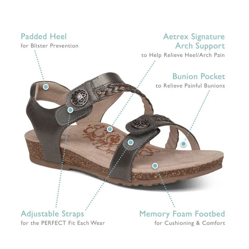 Aetrex Women's Jillian Sandals- White