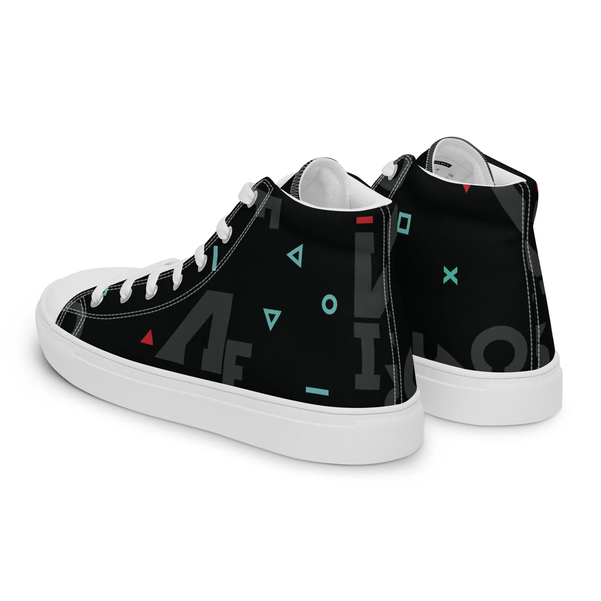 AFRICA IS THE FUTURE Women's High Top Canvas Shoes