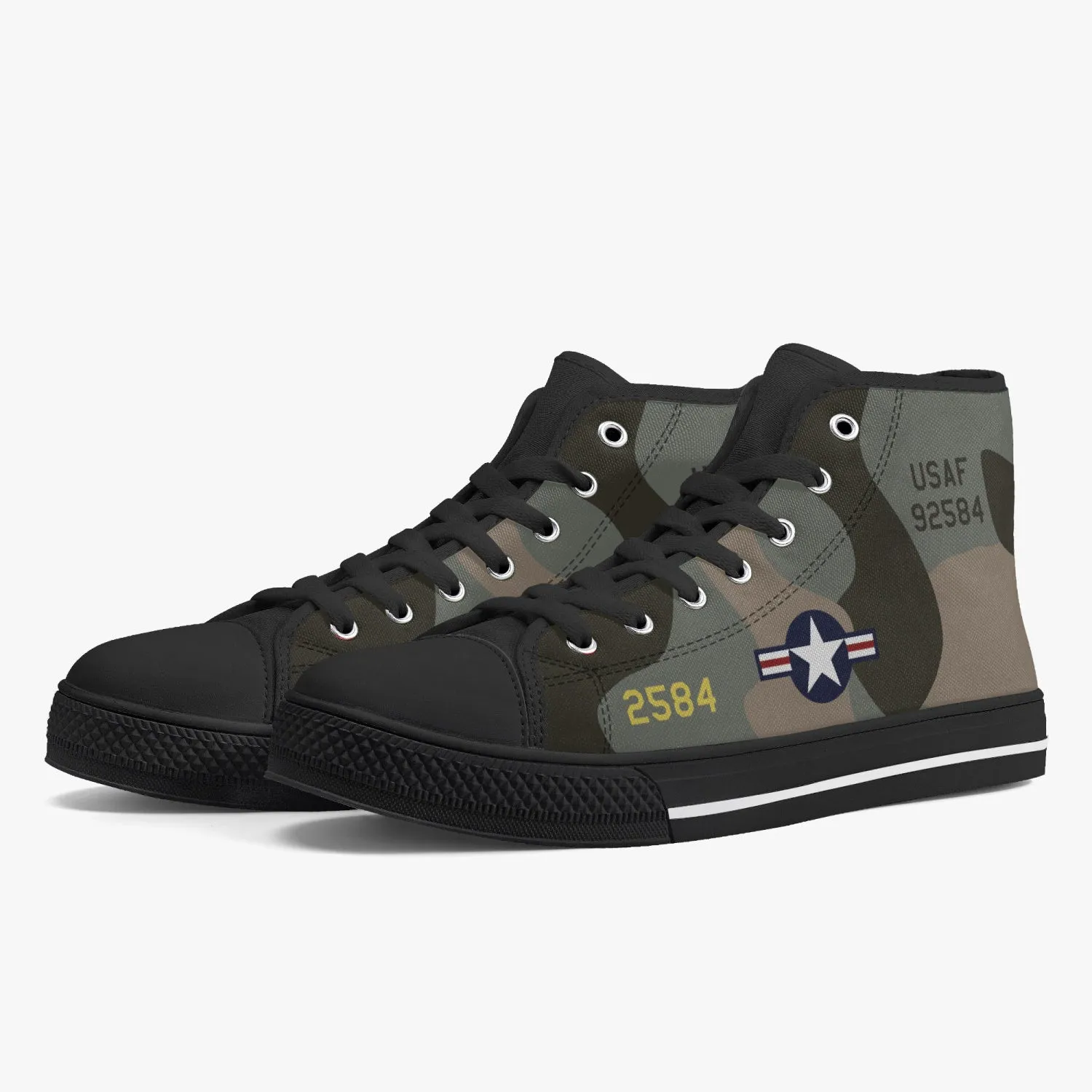 B-52 "Midnight Express" High Top Canvas Shoes