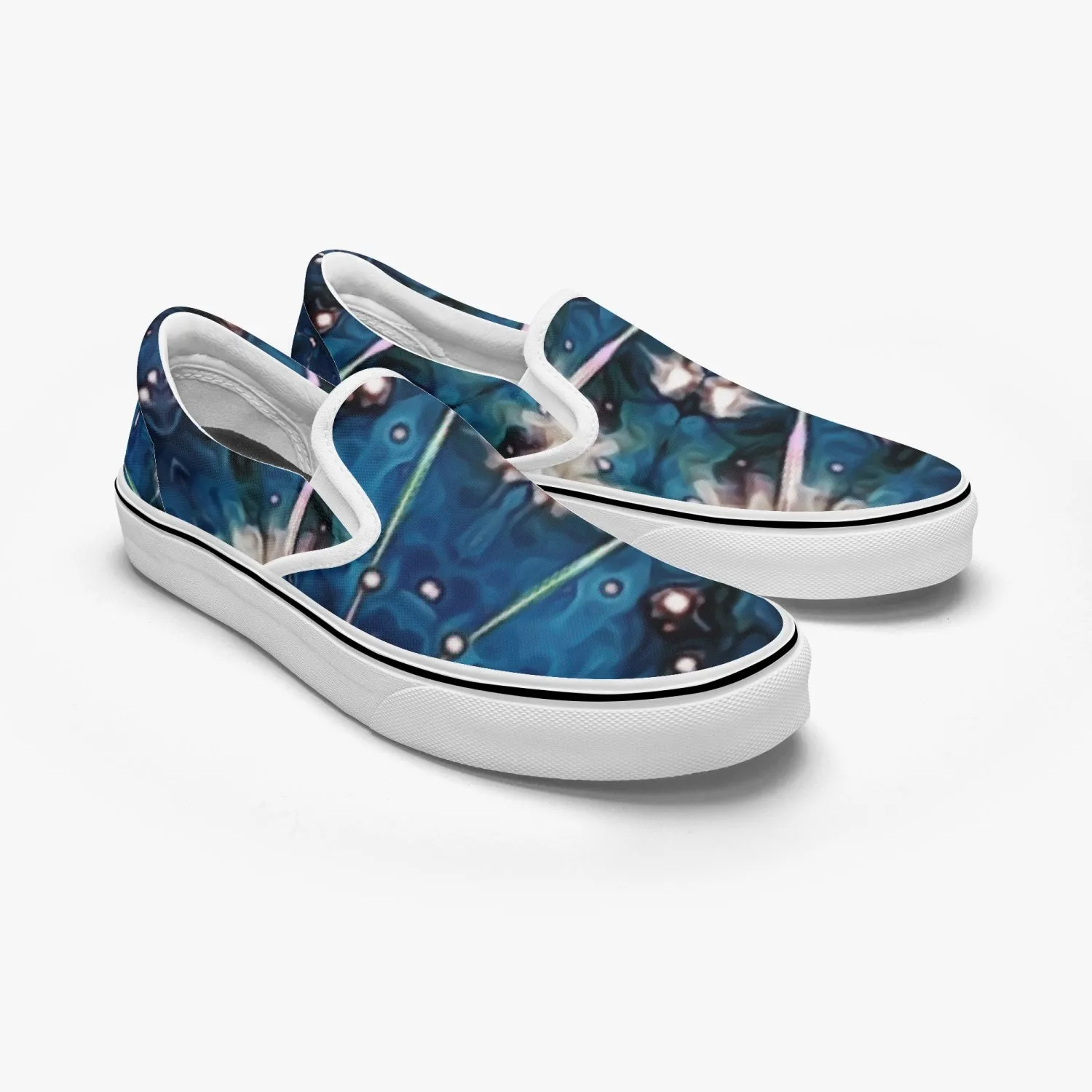 Beacon Split-Style Psychedelic Slip-On Shoes