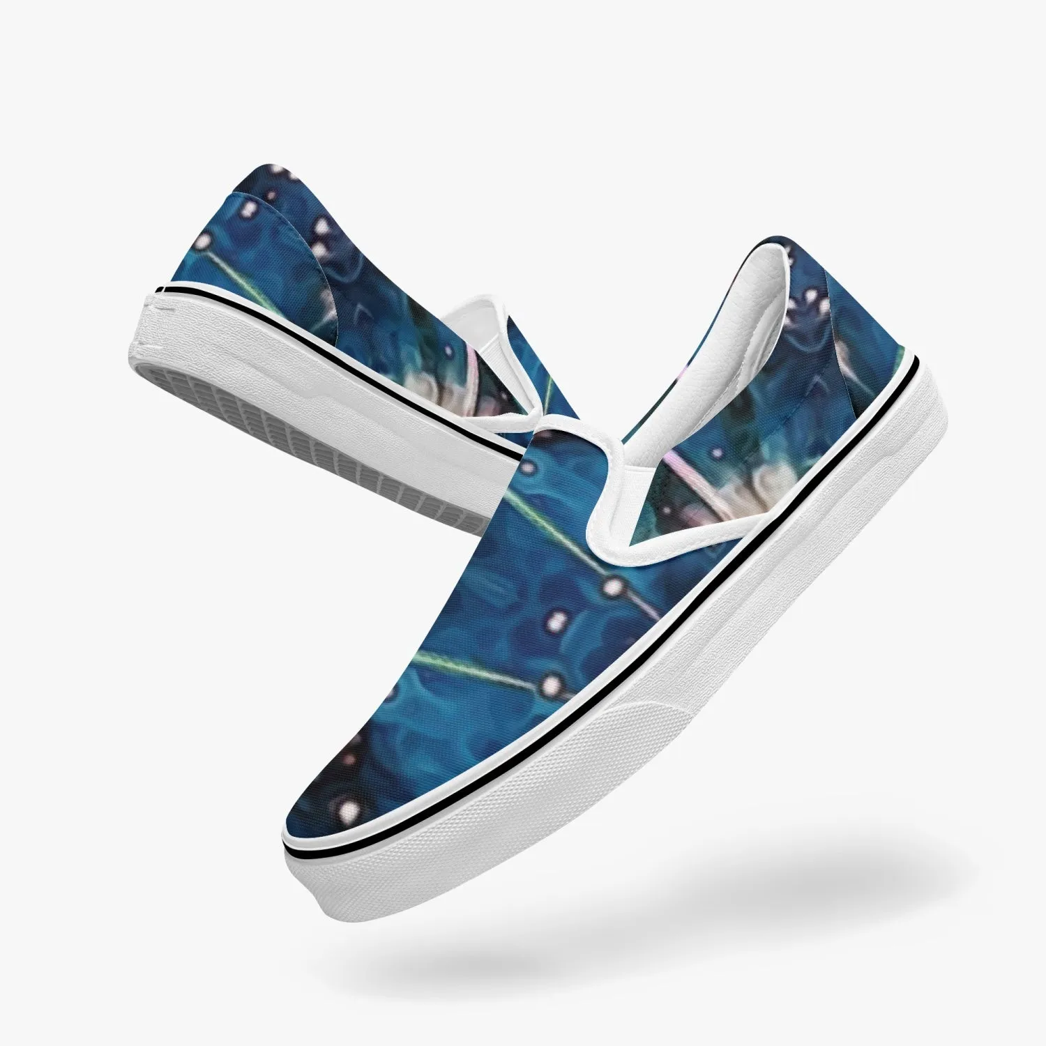 Beacon Split-Style Psychedelic Slip-On Shoes