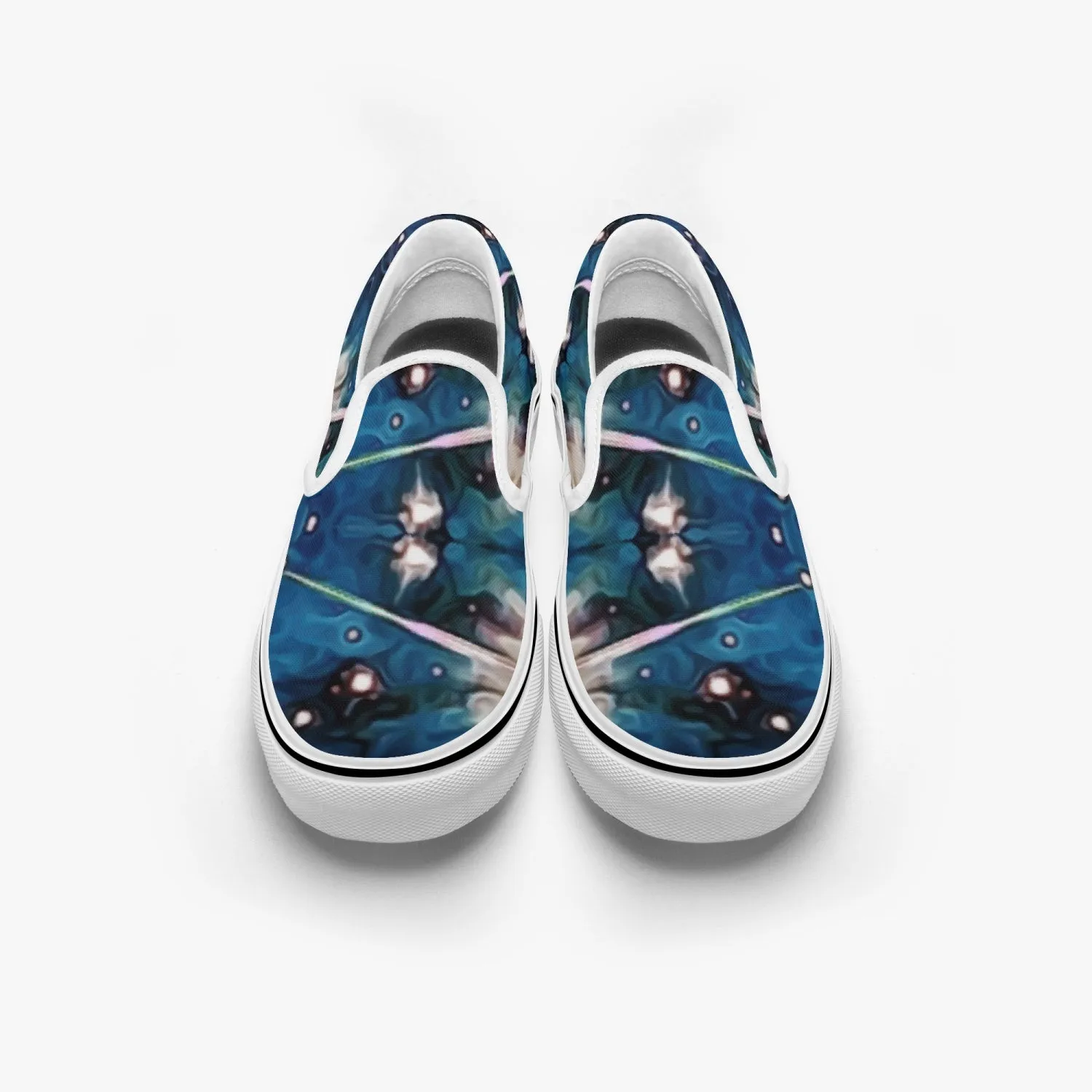 Beacon Split-Style Psychedelic Slip-On Shoes