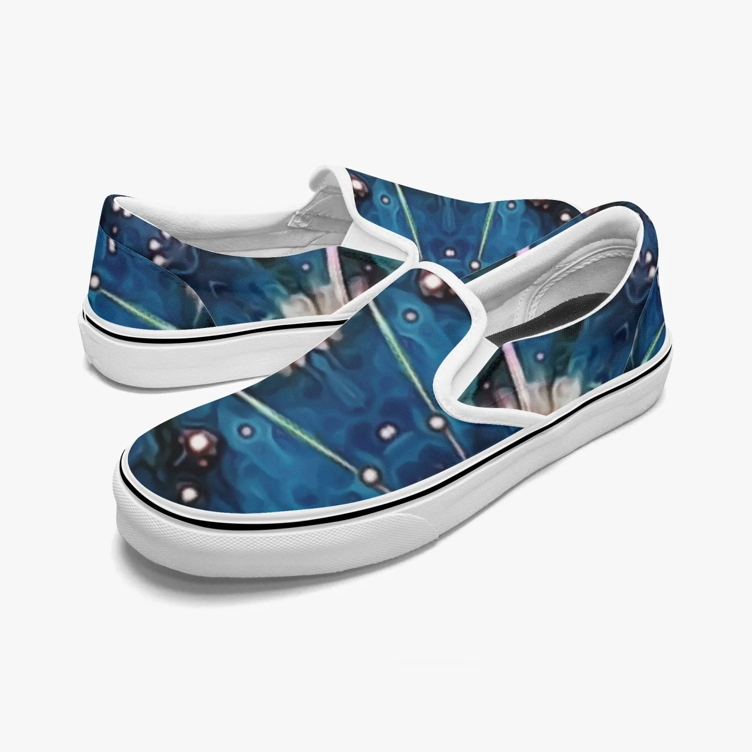 Beacon Split-Style Psychedelic Slip-On Shoes