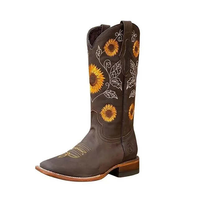 Embroidery Cowboy Boots