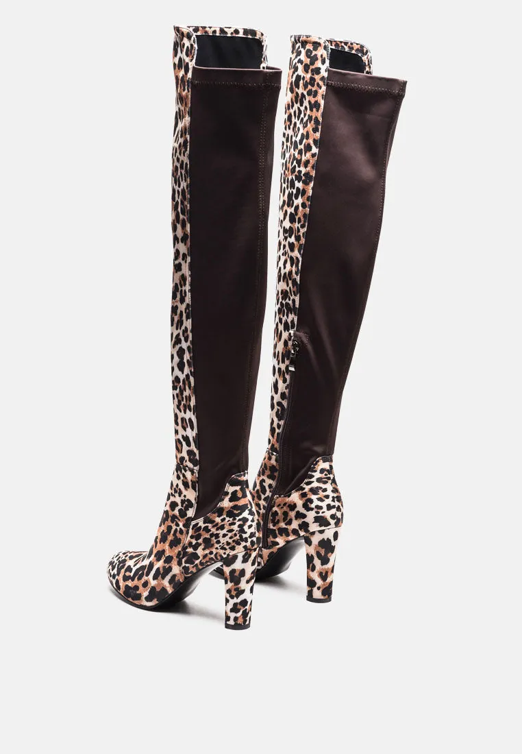 fauna knee high block heeled boots