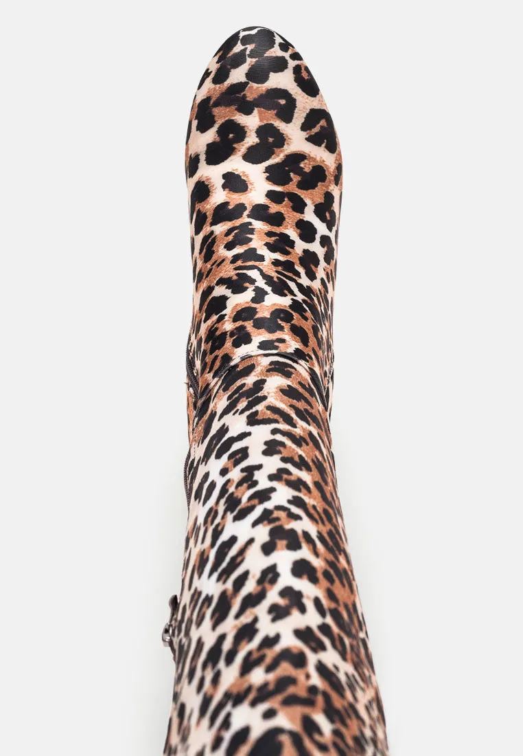 fauna knee high block heeled boots