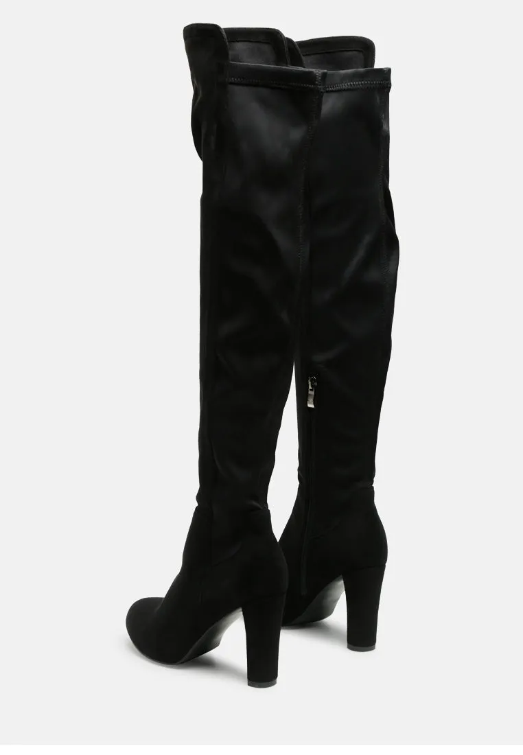 fauna knee high block heeled boots
