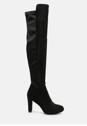 fauna knee high block heeled boots
