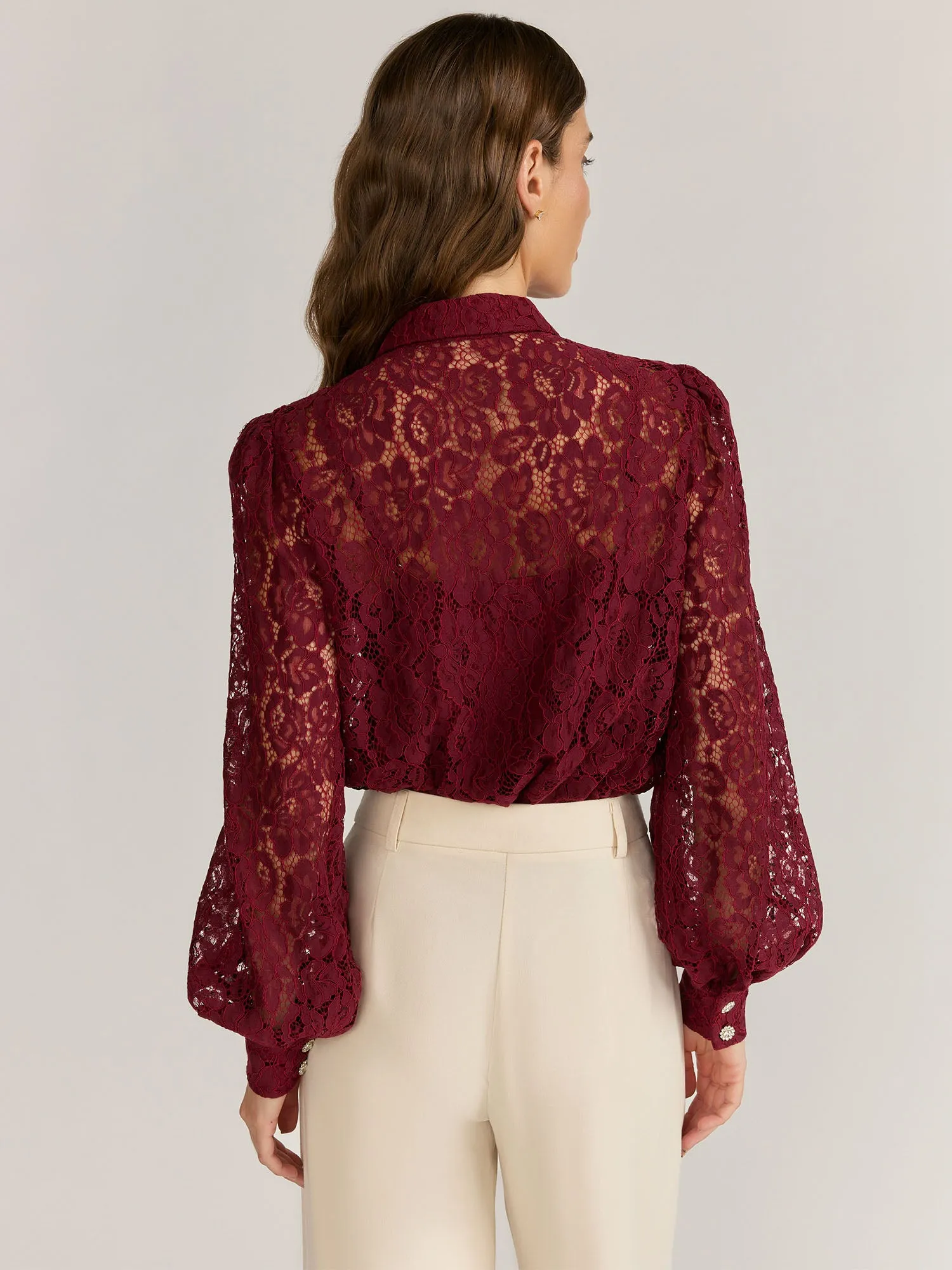 Flying Tomato Jewel Button Lace Top - Brands We Love