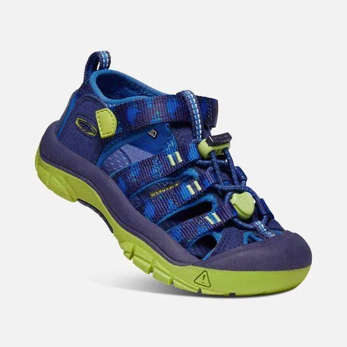 Keen Kids Newport H2 Sandals- Blue Depths/ Chartreuse