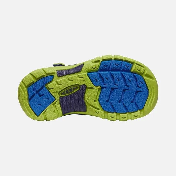 Keen Kids Newport H2 Sandals- Blue Depths/ Chartreuse