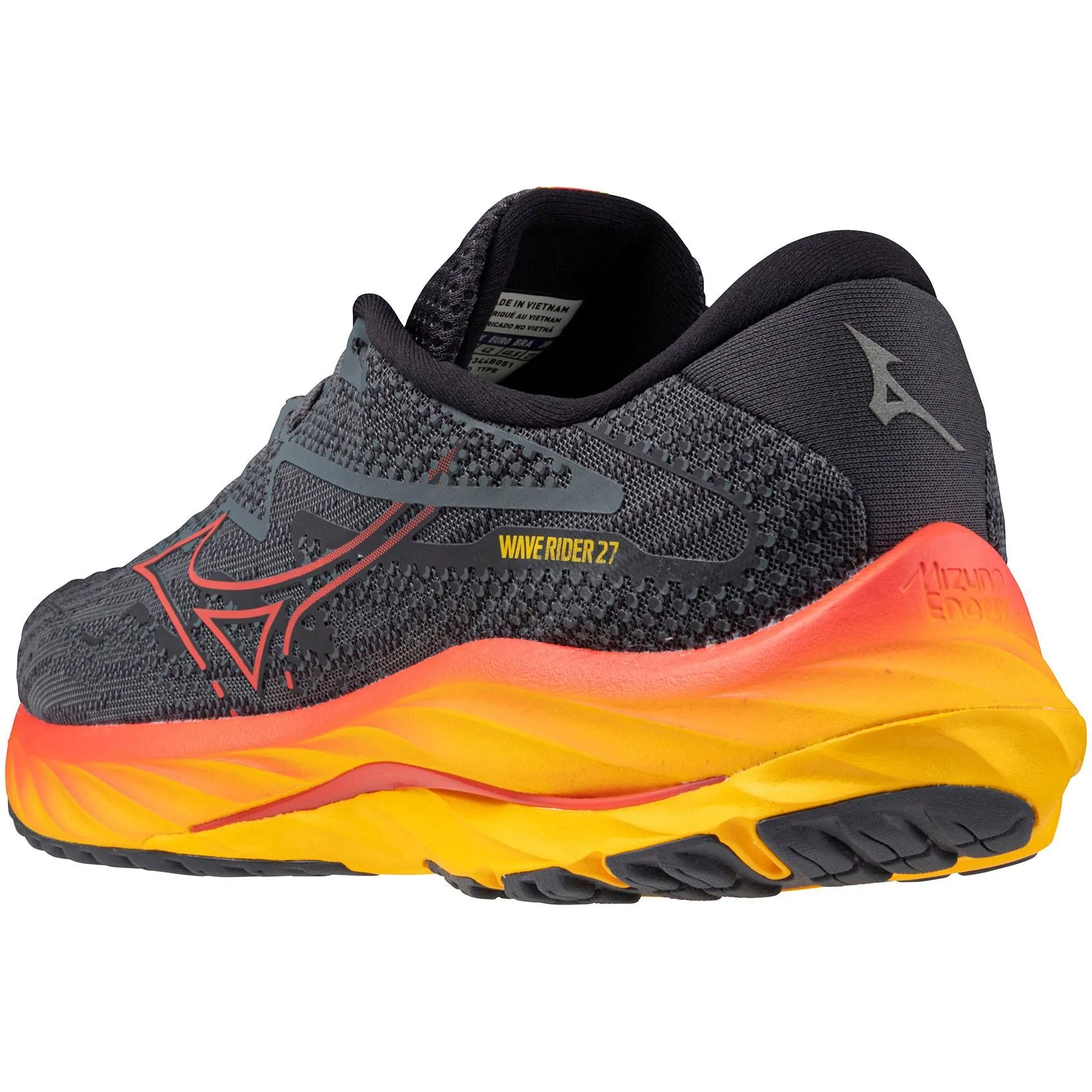 Mizuno Wave Rider 27 Mens Running Shoes - Grey