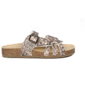 T90: colour 40 - white brown ladies orthotic sandals