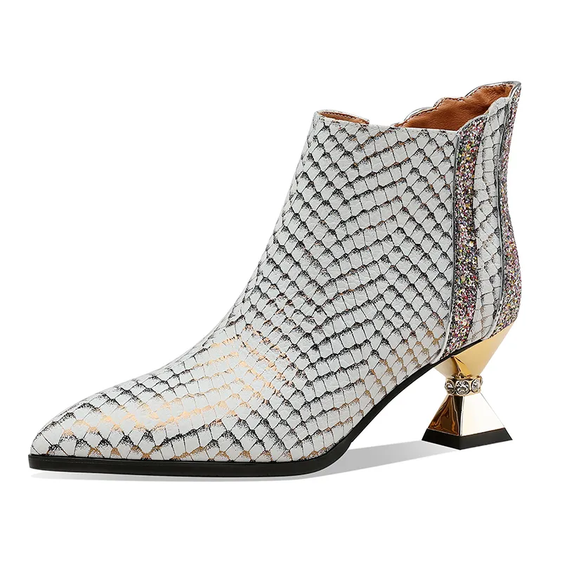 USS Shoes Noriel Women's Elegant Side Zipper Warm Ankle Boots