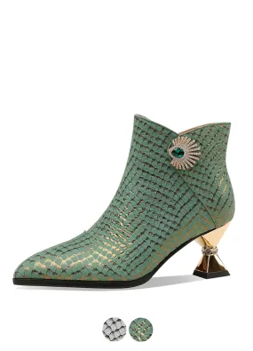USS Shoes Noriel Women's Elegant Side Zipper Warm Ankle Boots